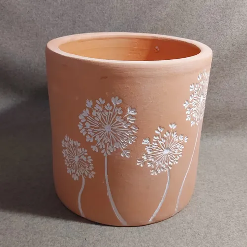 Chậu Gốm Trồng Cây Đất Nung Sơn Wax Bồ Công Anh - Hàng Xuất Khẩu Cao Cấp!