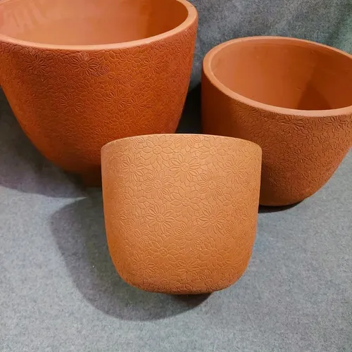 🧑‍🌾Chậu Gốm Trồng Cây Cao Cấp Họa Tiết Hoa Cúc - Điểm Nhấn TINH TẾ Cho Mọi Không Gian!