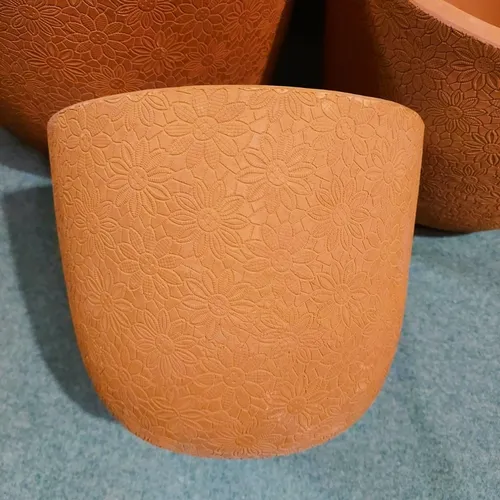 🧑‍🌾Chậu Gốm Trồng Cây Cao Cấp Họa Tiết Hoa Cúc - Điểm Nhấn TINH TẾ Cho Mọi Không Gian!