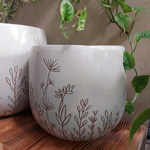 🧑‍🌾Chậu Gốm Trồng Cây Phong Thủy Bồ Công Anh: Gieo MAY MẮN, Gặt TÀI LỘC..!