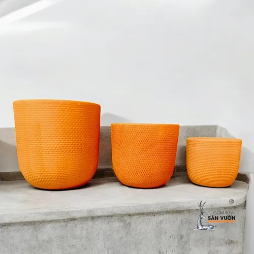 🌳Combo 10 Chậu Gốm Trồng Cây Nghệ Thuật Da Rắn 8cm - Vẻ Đẹp Độc Lạ Cho Không Gian Xanh!