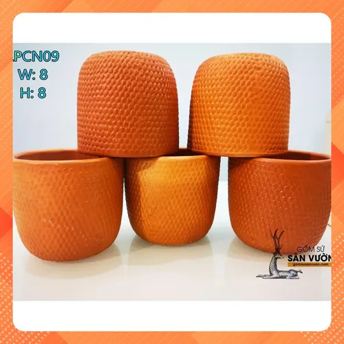 🌳Combo 10 Chậu Gốm Trồng Cây Nghệ Thuật Da Rắn 8cm - Vẻ Đẹp Độc Lạ Cho Không Gian Xanh!