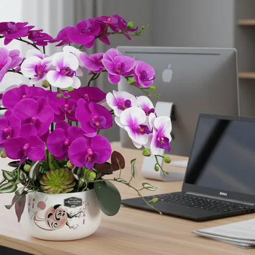 ✨ CHẬU LAN HỒ ĐIỆP GIẢ CAO CẤP: TUYỆT TÁC 9 CÀNH CHUẨN SANG XỊN!