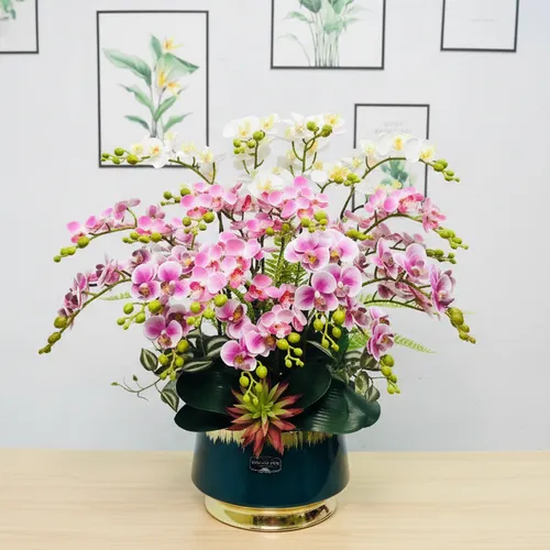 ✨ CHẬU LAN HỒ ĐIỆP GIẢ CAO CẤP TIỂU HỒ ĐIỆP – SANG TRỌNG, TINH TẾ, BỀN ĐẸP!