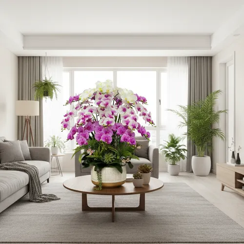 ✨CHẬU LAN HỒ ĐIỆP GIẢ 15 CÀNH – SANG TRỌNG CAO 85CM!