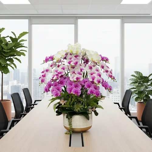 ✨CHẬU LAN HỒ ĐIỆP GIẢ 15 CÀNH – SANG TRỌNG CAO 85CM!