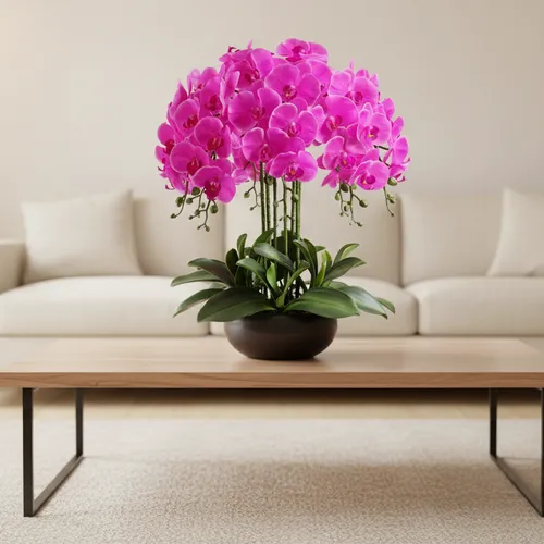 ✨ CHẬU LAN GIẢ ĐỂ PHÒNG KHÁCH CAO CẤP: TUYỆT TÁC TRANG TRÍ SANG TRỌNG NHƯ THẬT!