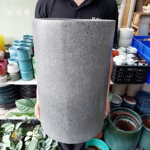 🌿Chậu Xi Măng Tròn Cao Cấp: BỀN ĐẸP Vượt Thời Gian - Chuẩn Hàng Xuất Khẩu!