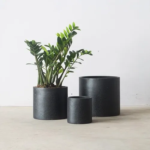 🌿 CHẬU XI MĂNG TRÒN – CHẬU ĐÁ MÀI- LỰA CHỌN TỐI GIẢN, BỀN ĐẸP CHO KHÔNG GIAN XANH!