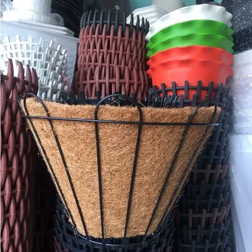 🌸Chậu Hoa Xơ Dừa Ốp Tường: Khung Sắt Tĩnh Điện Siêu Bền (3 Size)!