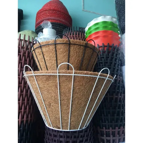 🌸Chậu Hoa Xơ Dừa Ốp Tường: Khung Sắt Tĩnh Điện Siêu Bền (3 Size)!