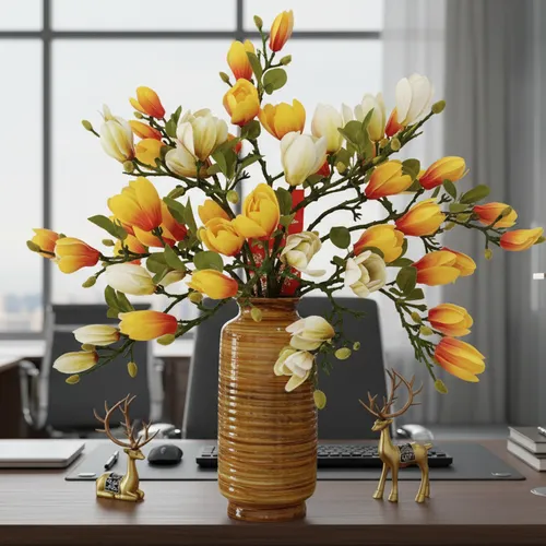 ✨ CHẬU HOA LAN GIẢ MỘC LAN MIX MÀU: TUYỆT TÁC TRANG TRÍ CAO CẤP!