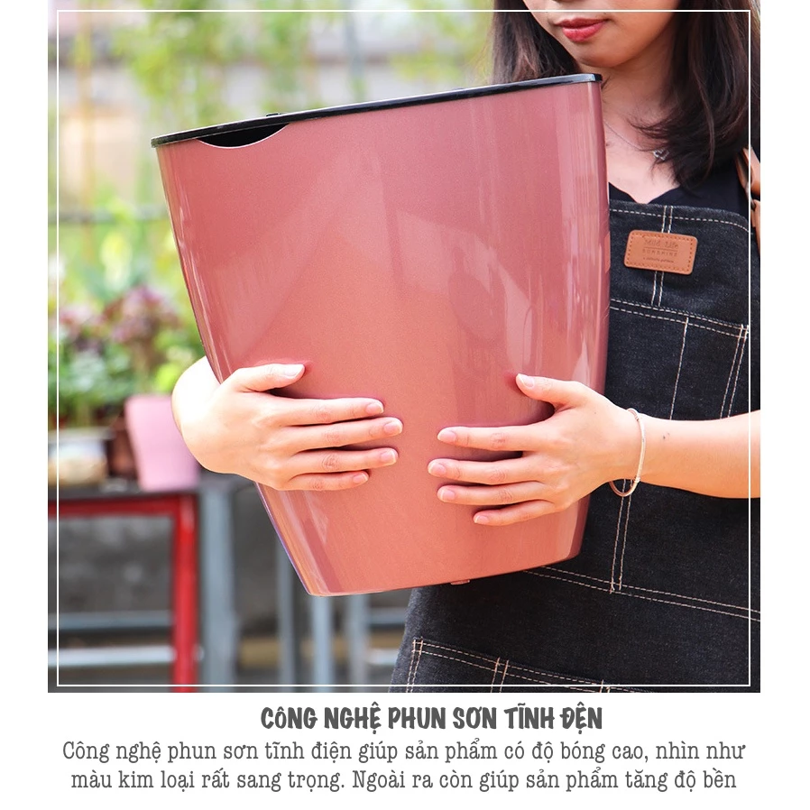 Chậu cảnh nhựa trồng cây bền đẹp, thông minh đang được ưa thích Chậu cảnh nhựa trồng cây bền đẹp, thông minh đang được ưa thích