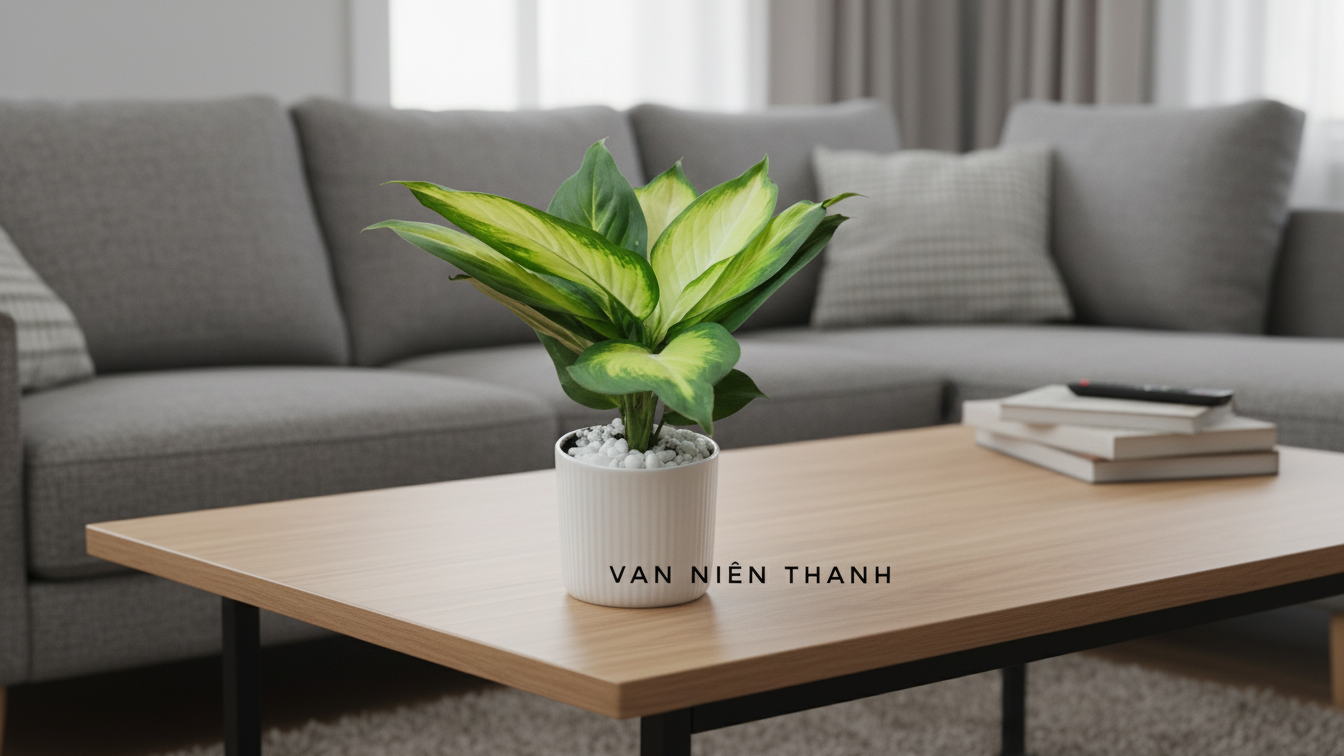 Chậu cây để bàn vạn niên thanh: Xanh mát, tăng cảm hứng làm việc Chậu cây để bàn vạn niên thanh: Xanh mát, tăng cảm hứng làm việc