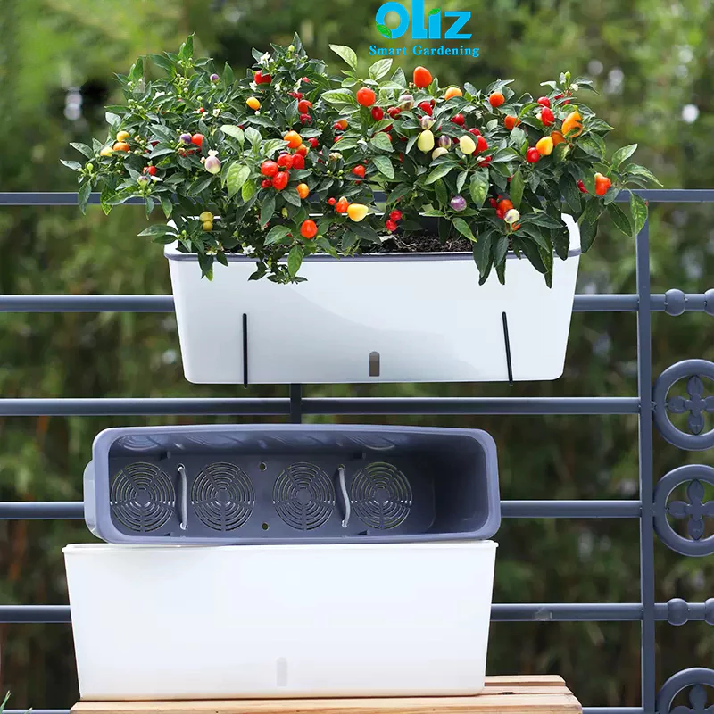 Chậu cảnh treo ban công tự tưới đang được yêu thích Chậu cảnh treo ban công tự tưới đang được yêu thích