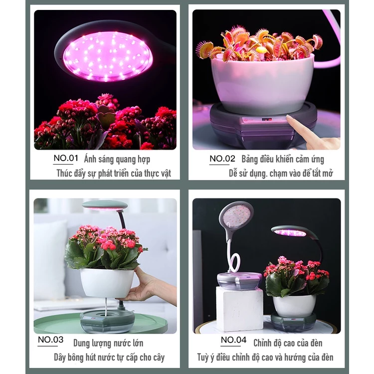 Chậu trồng cây thông minh được làm từ nhựa PP cao cấp, bền bỉ Chậu trồng cây thông minh được làm từ nhựa PP cao cấp, bền bỉ