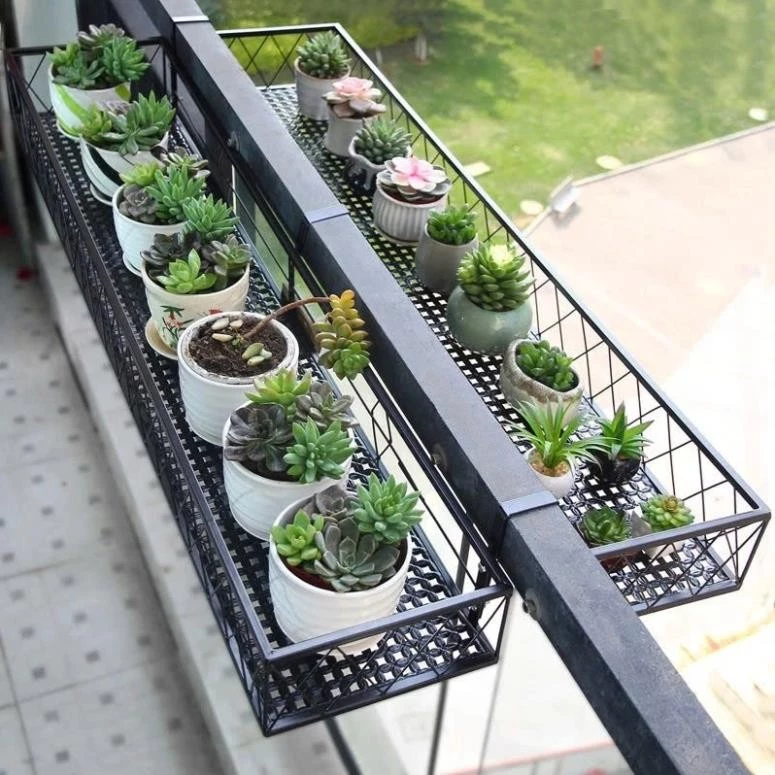 Góc ban công nhỏ trở nên rực rỡ hơn nhờ những chậu hoa treo xinh xắn. Góc ban công nhỏ trở nên rực rỡ hơn nhờ những chậu hoa treo xinh xắn.