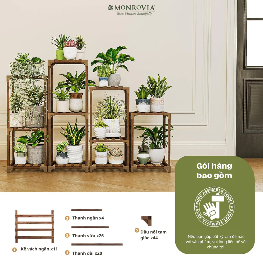 Kệ gỗ để chậu cây trong nhà – Phong cách tinh tế, bền bỉ, mang đến không gian sống thêm phần ấm cúng và sang trọng Kệ gỗ để chậu cây trong nhà – Phong cách tinh tế, bền bỉ, mang đến không gian sống thêm phần ấm cúng và sang trọng
