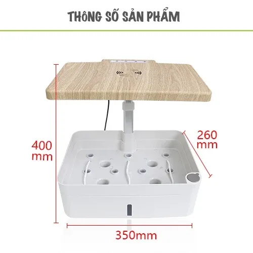 🌻 Chậu Cây Thông Minh Tự Tưới Oliz Z204 – Có Đèn Chiếu Sáng Quang Hợp Cho Cây.