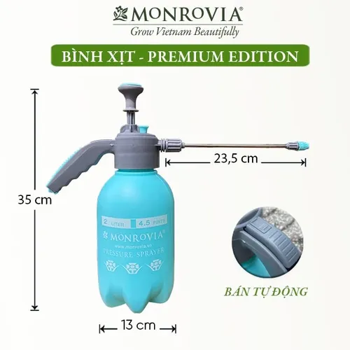 Bình Xịt Tưới Cây 2 Lít MONROVIA– Tưới Cây Mượt Mà, Tiện Lợi Cho Mọi Nhà.