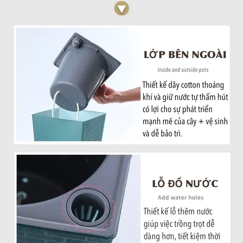 🌱 Chậu Trồng Cây Thông Minh Tự Tưới | Chăm Sóc Cây Nhàn Tênh!