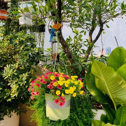 Chậu nhựa trồng cây cảnh VIETPOT xanh Mint MONTARIO – Đẹp hiện đại.