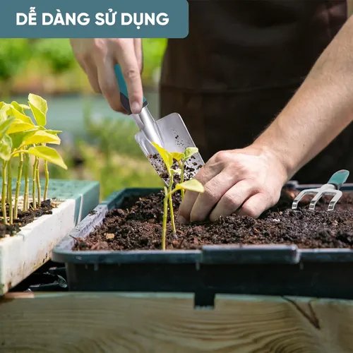 Bộ Dụng Cụ Làm Vườn 4 Món Cao Cấp - Chăm Sóc Vườn Từ A Đến Z.