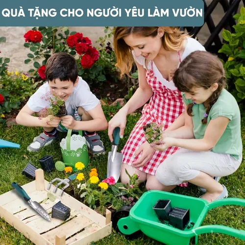Bộ Dụng Cụ Làm Vườn 4 Món Cao Cấp - Chăm Sóc Vườn Từ A Đến Z.