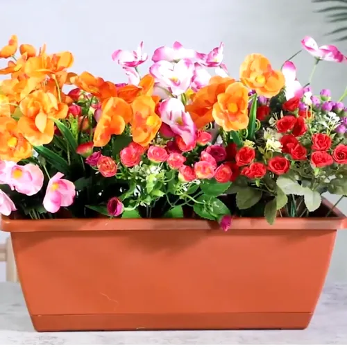 Chậu Nhựa Trồng Cây Hình Chữ Nhật Monrovia Kèm Giỏ Treo – Sang trọng-Bền-Đẹp.