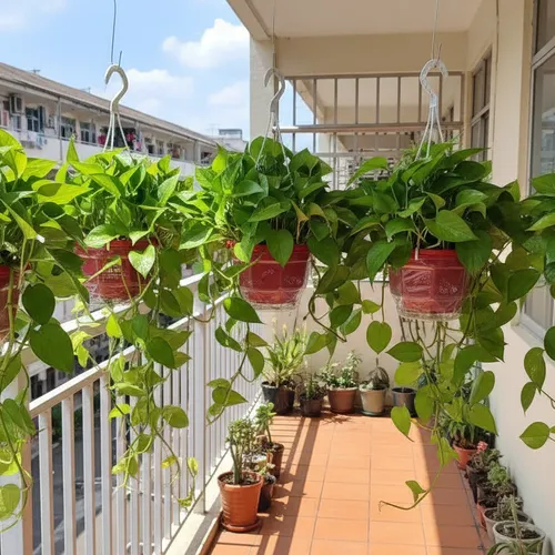 🌸Chậu treo ban công Vạn niên thanh trầu bà rủ: Treo tường siêu xinh!