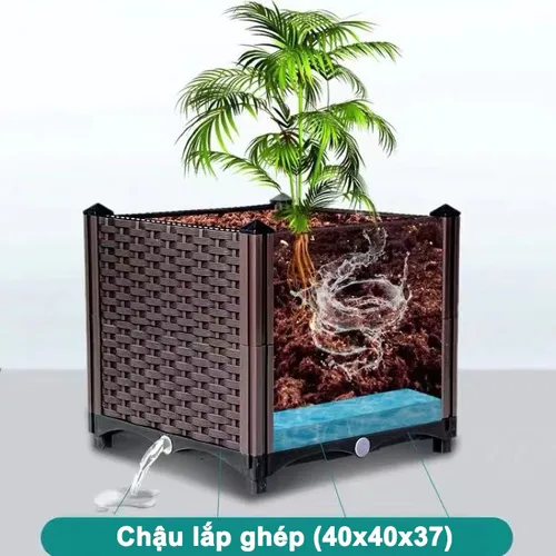 🌿 CHẬU NHỰA TRỒNG CÂY LẮP GHÉP – GIẢI PHÁP THÔNG MINH CHO ĐÔ THỊ HIỆN ĐẠI!