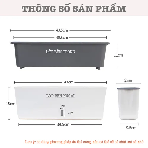 🌿 Chậu Treo Ban Công Thông Minh | Tự Tưới, Chất Liệu Bền Bỉ.