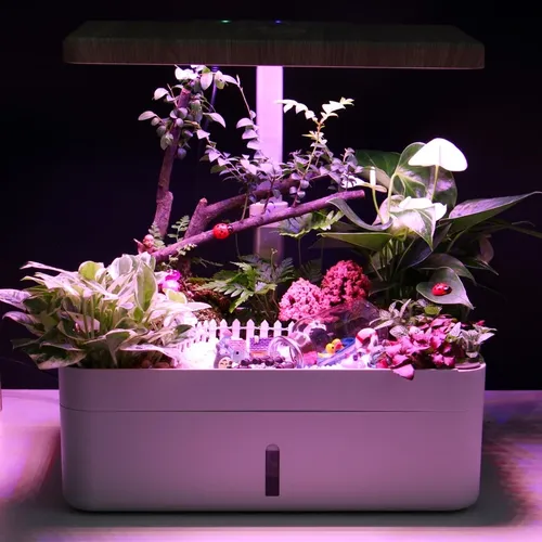 🌻 Chậu Cây Thông Minh Tự Tưới Oliz Z204 – Có Đèn Chiếu Sáng Quang Hợp Cho Cây.