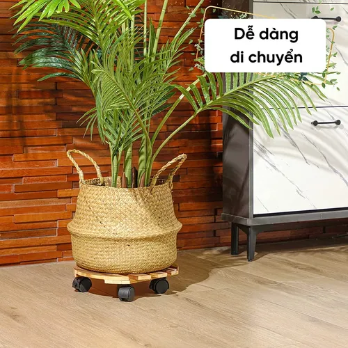 Đế Lót Chậu Cây Có Bánh Xe MONROVIA - Tiện Lợi - Di Chuyển Dễ Dàng, Bảo Vệ Chậu Cây.