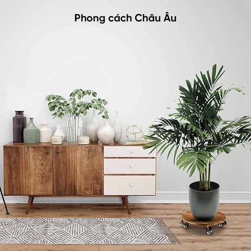 Đế Lót Chậu Cây Có Bánh Xe MONROVIA - Tiện Lợi - Di Chuyển Dễ Dàng, Bảo Vệ Chậu Cây.