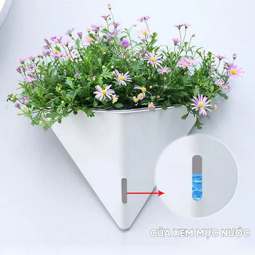 Chậu Cây Ban Công Kiểu Dáng Thời Thượng- Tự Tưới-  Hoàn Hảo Cho Mọi Không Gian.