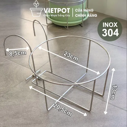 🌱Giỏ Treo Chậu Cây Ban Công VIETPOT - Bền Bỉ, Chống Rỉ, Tô Điểm Không Gian Sống!