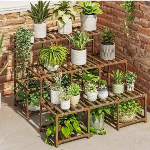 Kệ Để Cây Cảnh Gỗ Tự Nhiên- Thêm Sắc Xanh Cho Ngôi Nhà Bạn.