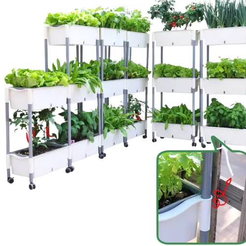 Kệ Trồng Rau Sân Thượng Thông Minh – Vườn Rau Xanh Ngay Tại Nhà Bạn.