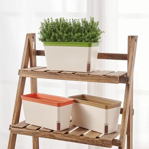 🌷 Combo Chậu Nhựa Trồng Cây Cảnh Thông Minh: Tự Tưới, Thoát Nước Tốt.