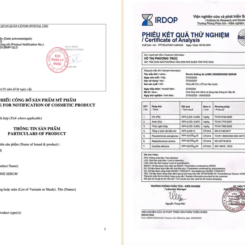 Serum Idebenone LAMIC - Skincare chậm lão hoá