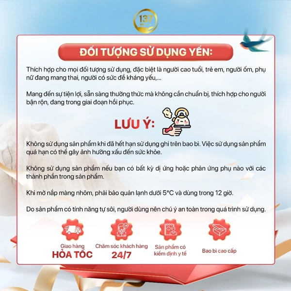 Hộp Quà Vinh Hoa Phú Quý - Yến Sào 137 HN NEST Cao Cấp