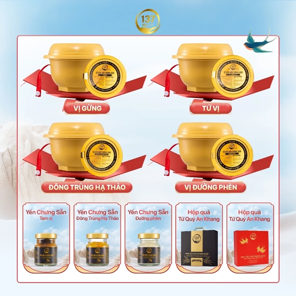 Hộp Quà Vinh Hoa Phú Quý - Yến Sào 137 HN NEST Cao Cấp