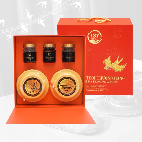 Hộp Quà Vinh Hoa Phú Quý - Yến Sào 137 HN NEST Cao Cấp