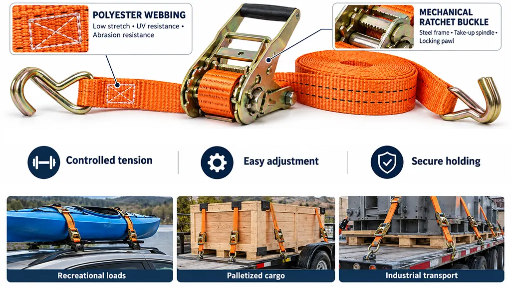 Ratchet Strap Components, Benefits and Applications