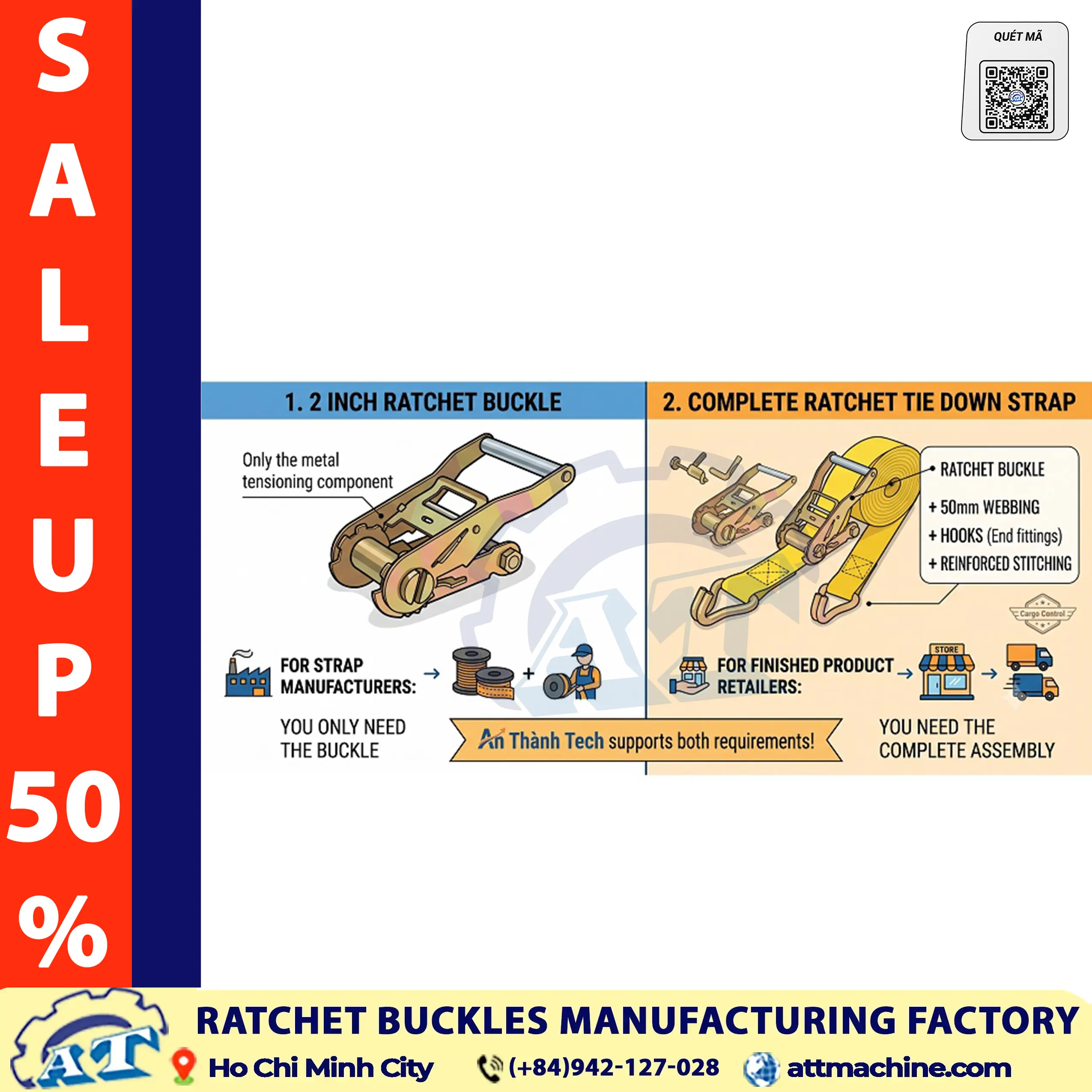2 Inch Ratchet Buckle vs. Complete Tie Down Strap