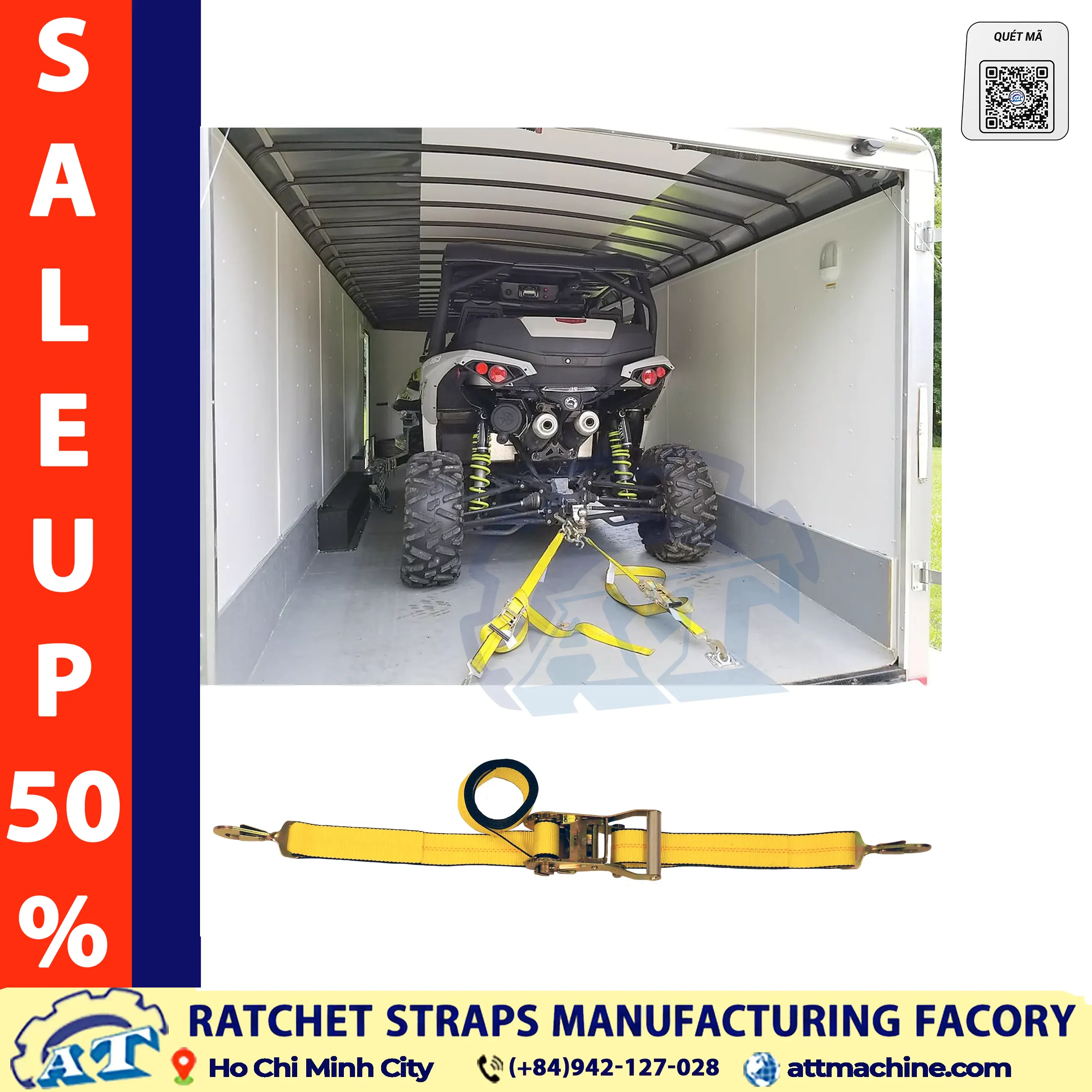 50mm ratchet tie down strap - ATT Machine