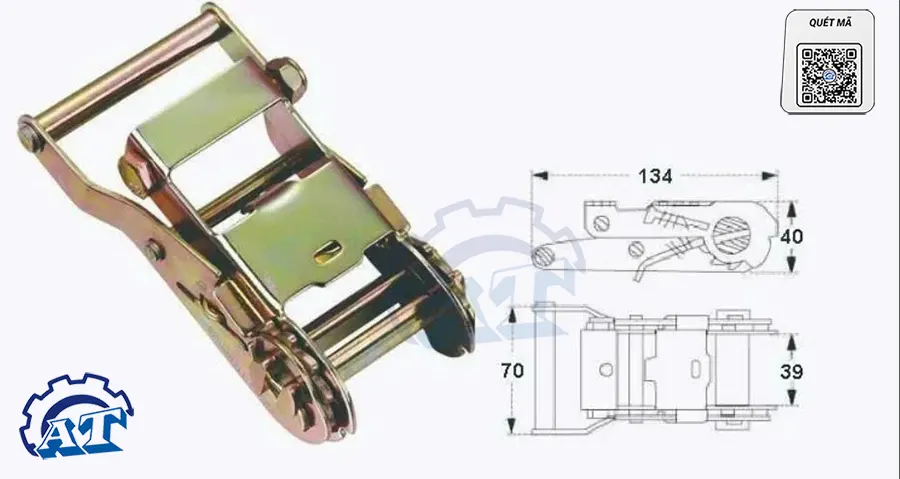 heavy duty 1 inch ratchet buckle