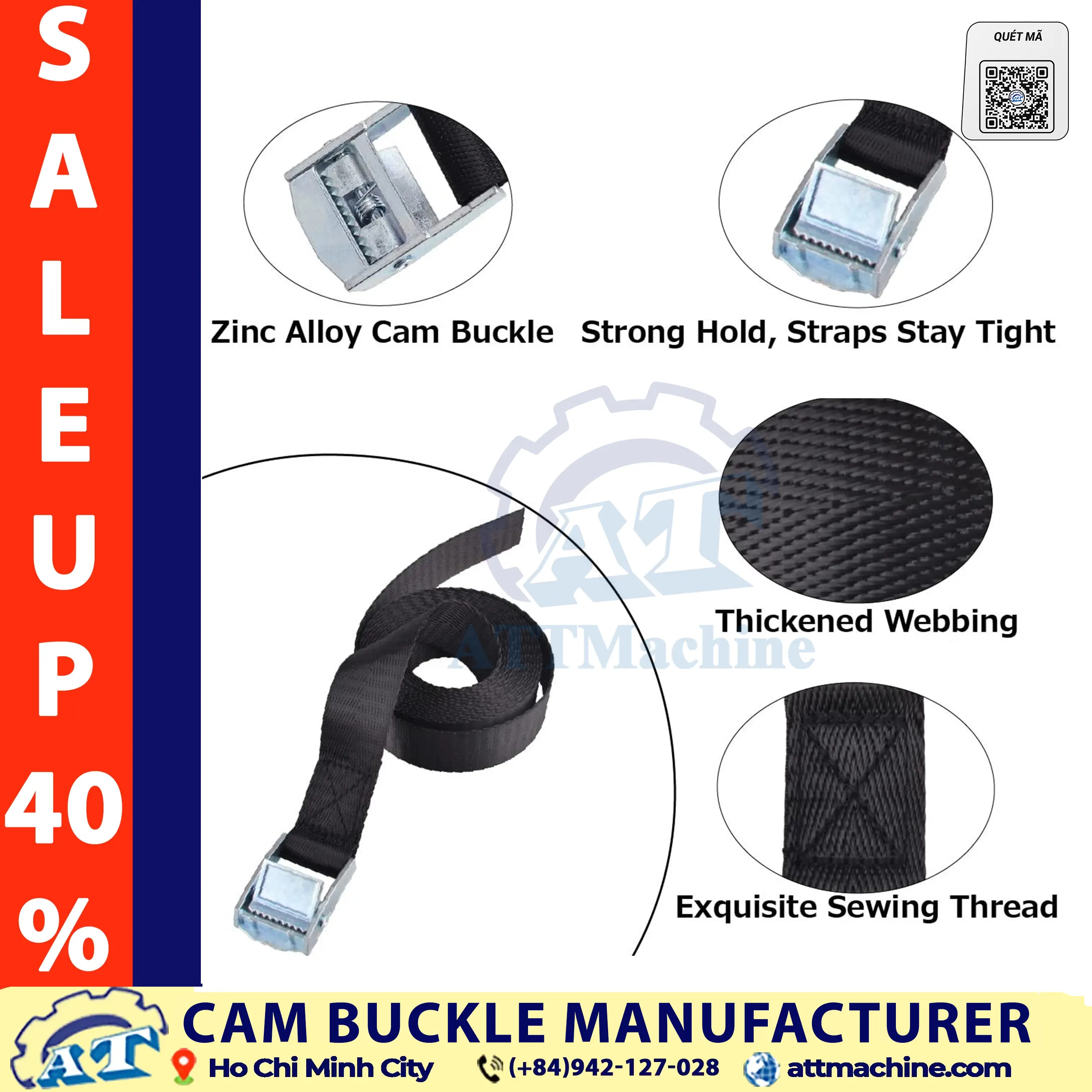 cam buckle strap components