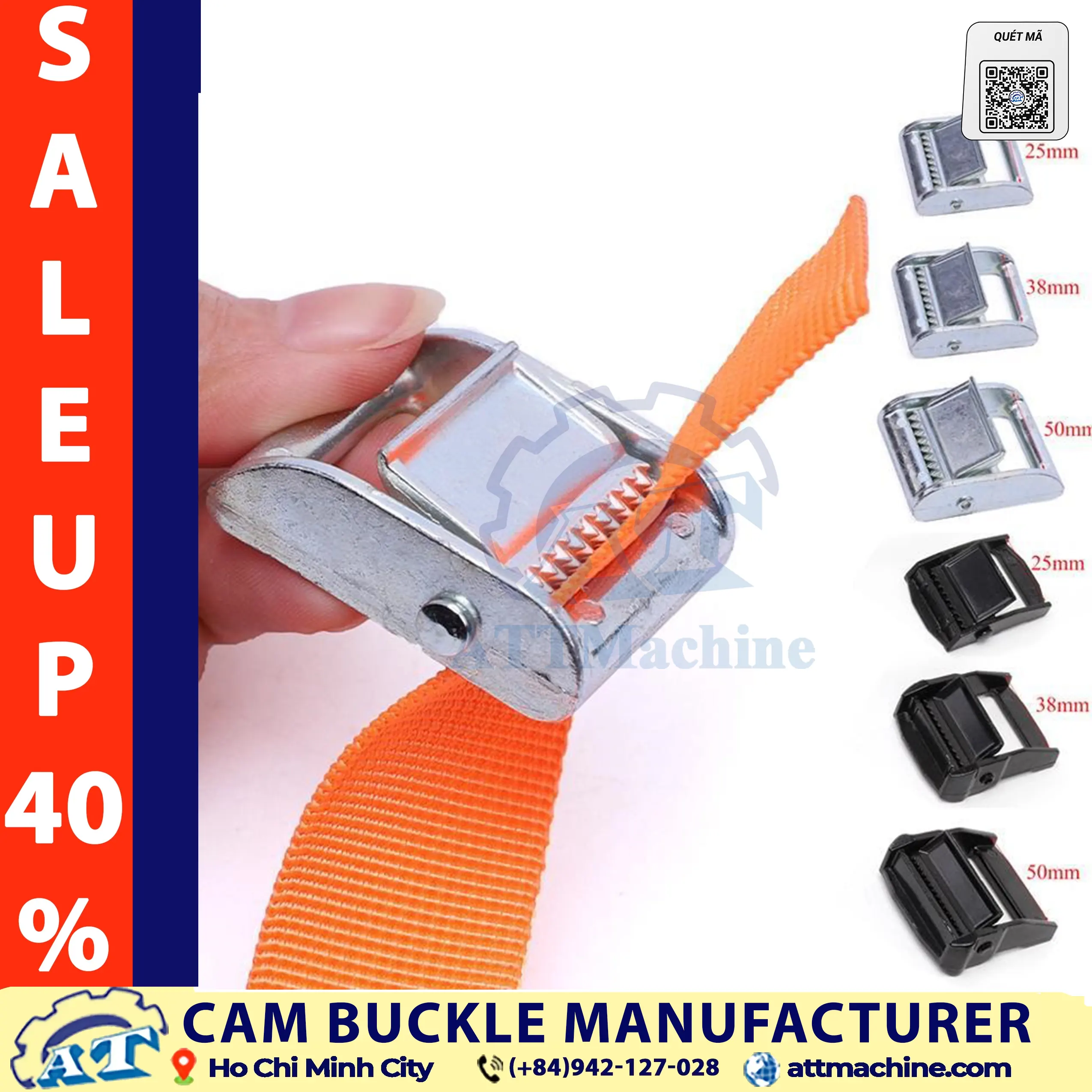Cam buckle strap manufacturer for OEM and wholesale orders